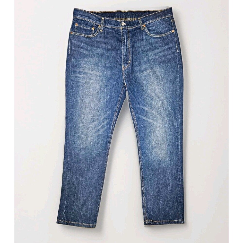 Levi's Men's Jeans Athletic Fit Tapered Dark Wash Blue Denim 5-Pocket